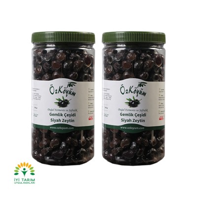 Gemlik Duble Yağlı Sele Siyah Zeytin 2 KG