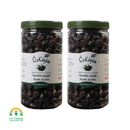 Gemlik Duble Yağlı Sele Siyah Zeytin 2 KG