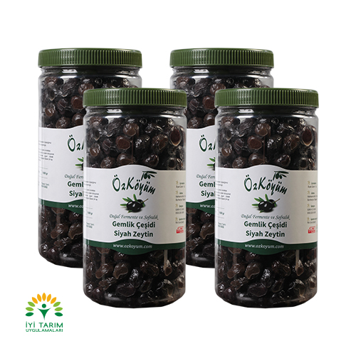 Gemlik Duble Yağlı Sele Siyah Zeytin 4 KG