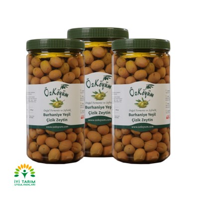 Burhaniye Yeşil Çizik Zeytin 3 KG