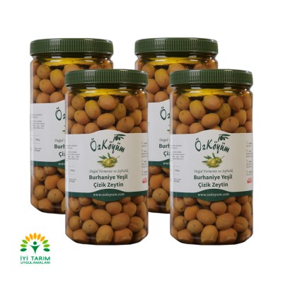 Burhaniye Yeşil Çizik Zeytin 4 KG