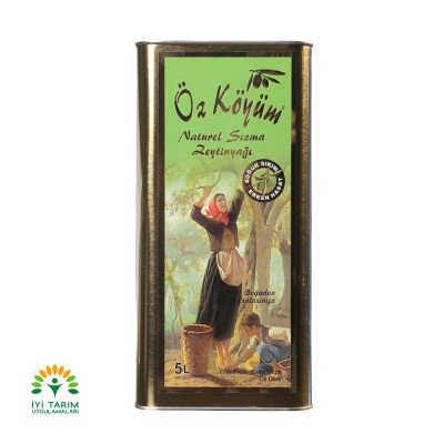 Naturel Sızma Erken Hasat Soğuk Sıkım Zeytinyağı 5 LT