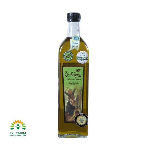 Naturel Sızma Erken Hasat Soğuk Sıkım Zeytinyağı 1 LT - Cam
