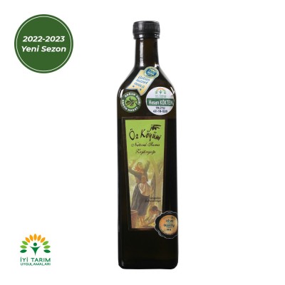 Naturel Sızma Erken Hasat Soğuk Sıkım Zeytinyağı 1 LT - Siyah Cam