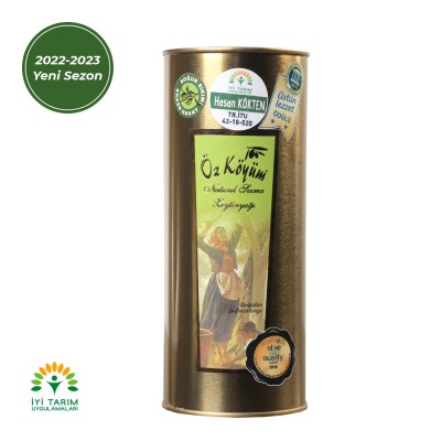 Naturel Sızma Erken Hasat Soğuk Sıkım Zeytinyağı 1 LT - Teneke
