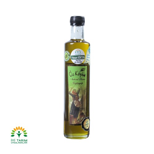 Naturel Sızma Erken Hasat Soğuk Sıkım Zeytinyağı 0.5 LT -Cam A