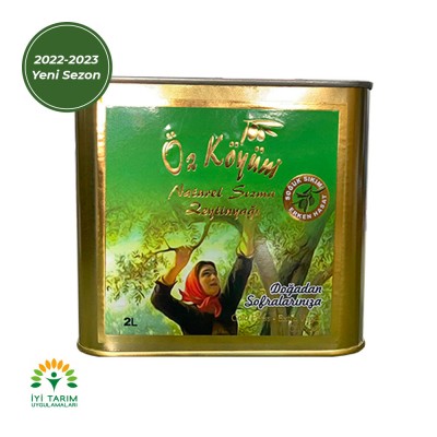 Naturel Sızma Erken Hasat Soğuk Sıkım Zeytinyağı 2 LT - Teneke