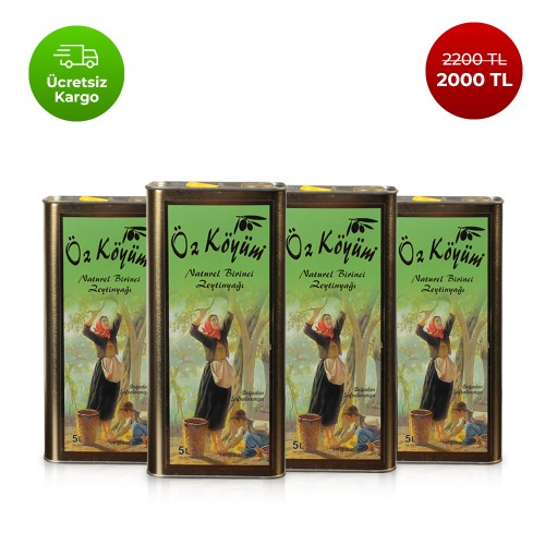 Naturel Birinci Sızma Zeytinyağı 4 x 5 LT