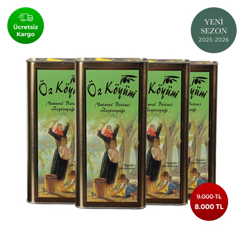 Naturel Birinci Sızma Zeytinyağı 4 x 5 LT