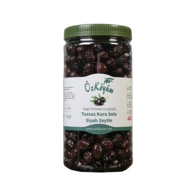 Tuzsuz Kuru Sele Siyah Zeytin 1 KG