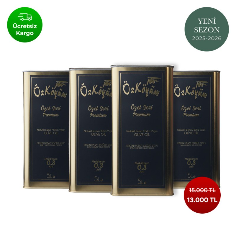 Özel Seri (Premium) Zeytinyağı 4 x 5 LT