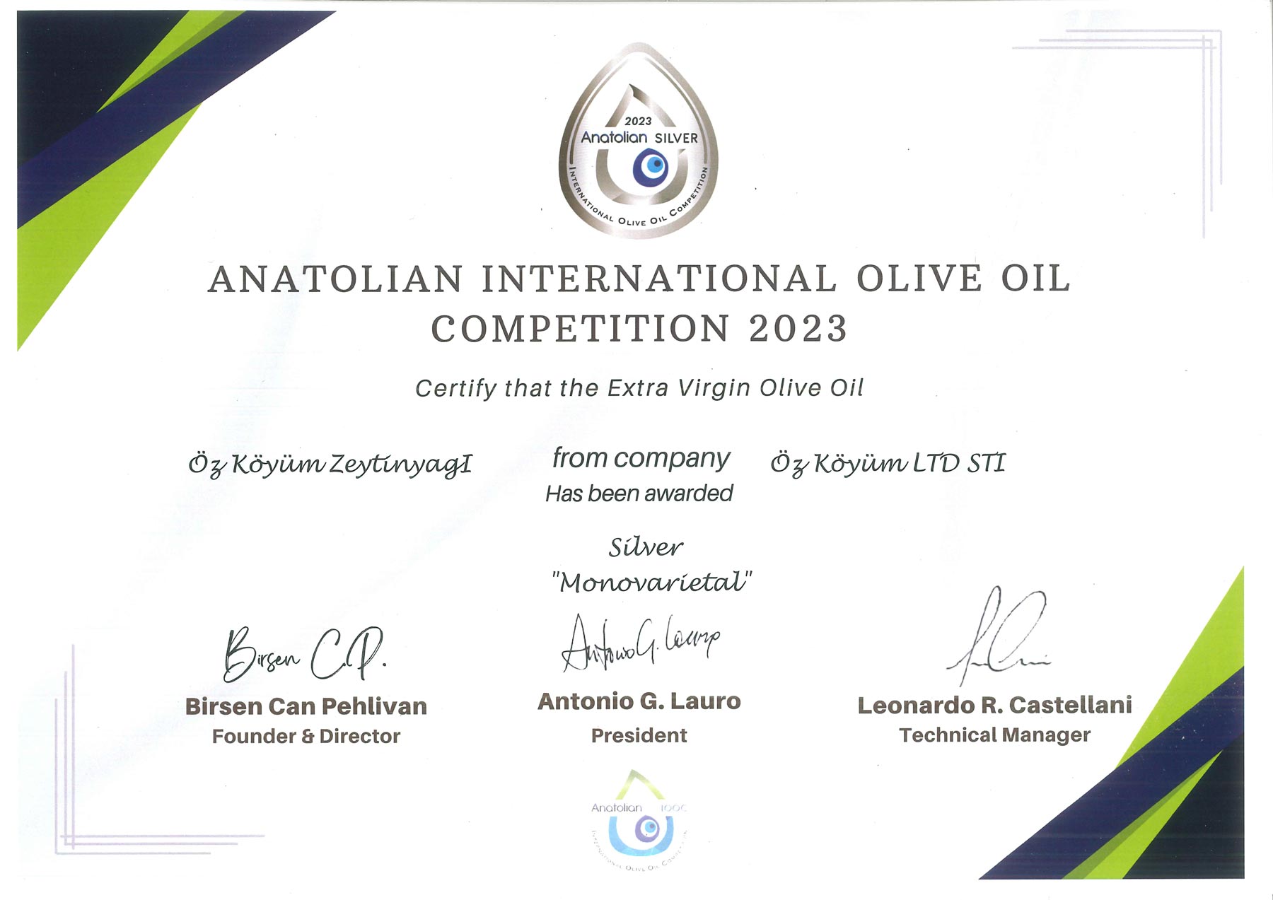 Anatolian IOOC 2023 - Gümüş Madalya